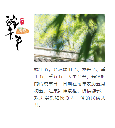 夏色倚青艾，粽香禮佳人